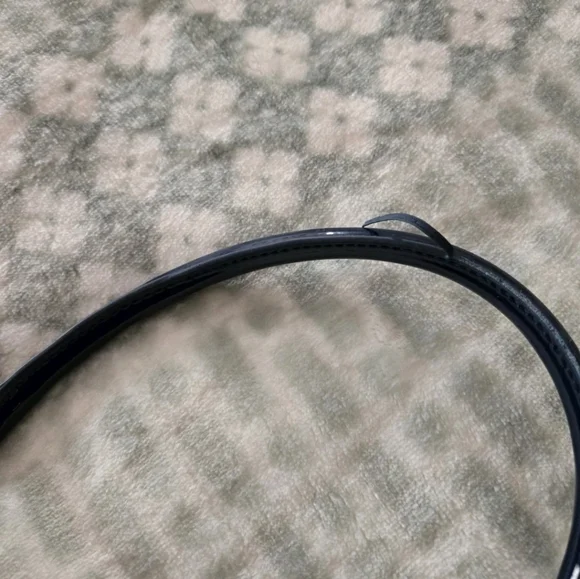 Tory Burch Ella Navy Blue Nylon Shine Tote Bag - Picture 4 of 5